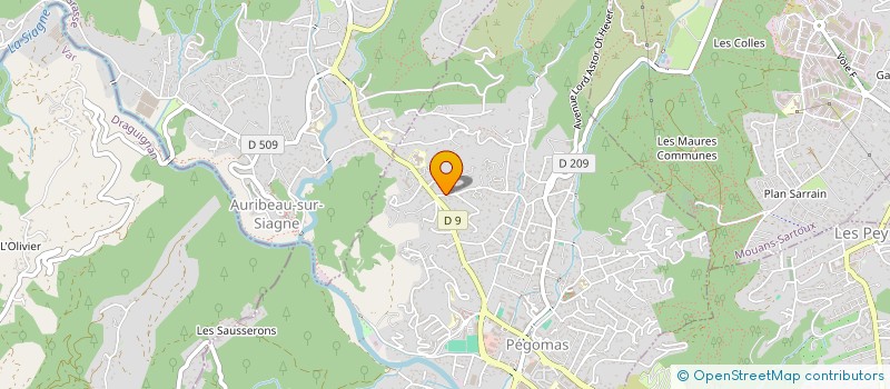 localisation de l'entreprise MONSIEUR FREDERIC GUEZENNEC  PEGOMAS