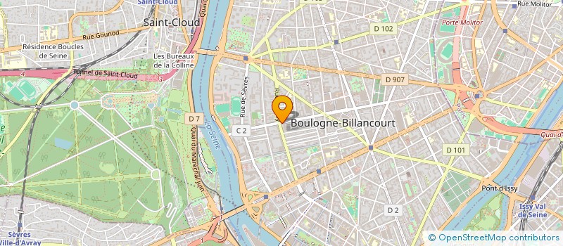 localisation de l'entreprise MONSIEUR FREDERIC GUEZENNEC à BOULOGNE-BILLANCOURT