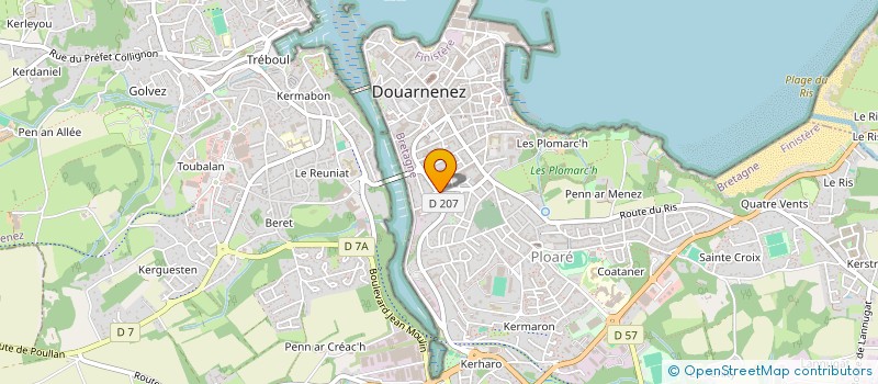 localisation de l'entreprise MONSIEUR FREDERIC GUICHAOUA à DOUARNENEZ