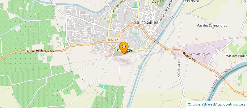 localisation de l'entreprise MONSIEUR FREDERIC GUIDI à SAINT-GILLES