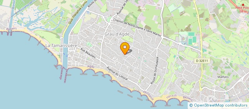 localisation de l'entreprise MONSIEUR FREDERIC GUILHEN à AGDE