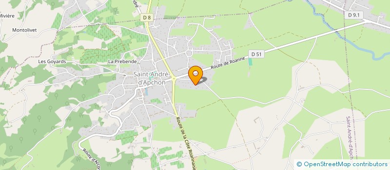 localisation de l'entreprise MONSIEUR FREDERIC GUILLEMAUT  SAINT-ANDRE-D'APCHON