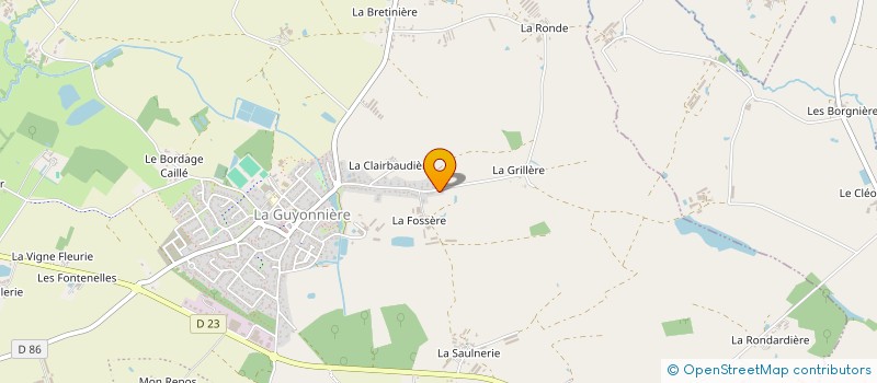 localisation de l'entreprise MONSIEUR FREDERIC GUILLET à MONTAIGU-VENDEE
