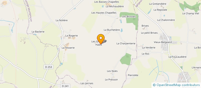 localisation de l'entreprise MONSIEUR FREDERIC GUILLOIS à LA BAZOGE-MONTPINCON