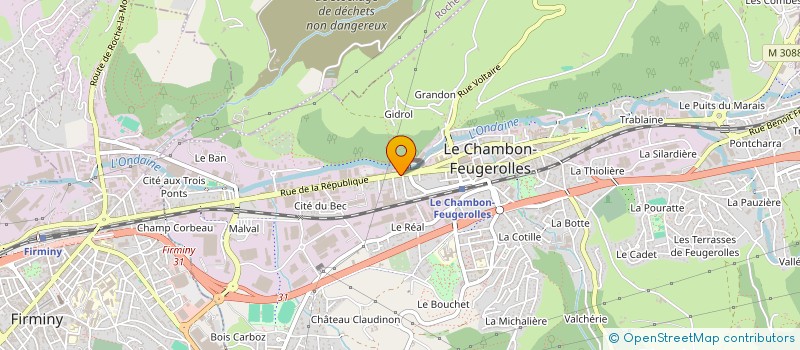localisation de l'entreprise MONSIEUR FREDERIC GUILLOT  LE CHAMBON-FEUGEROLLES