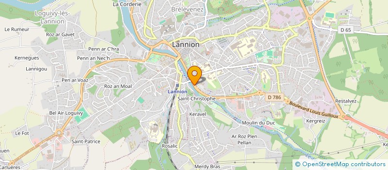 localisation de l'entreprise MONSIEUR FREDERIC GUILLOY à LANNION