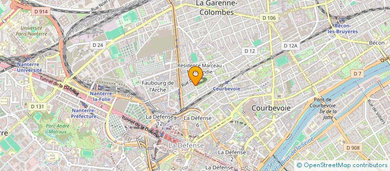 localisation de l'entreprise MONSIEUR FREDERIC GUINARD à COURBEVOIE