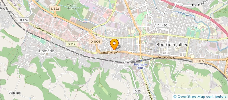 localisation de l'entreprise MONSIEUR FREDERIC GUINTINI à BOURGOIN-JALLIEU