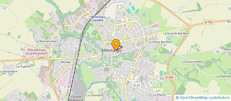 localisation de l'entreprise MONSIEUR FREDERIC GUIOT à MONTAIGU-VENDEE