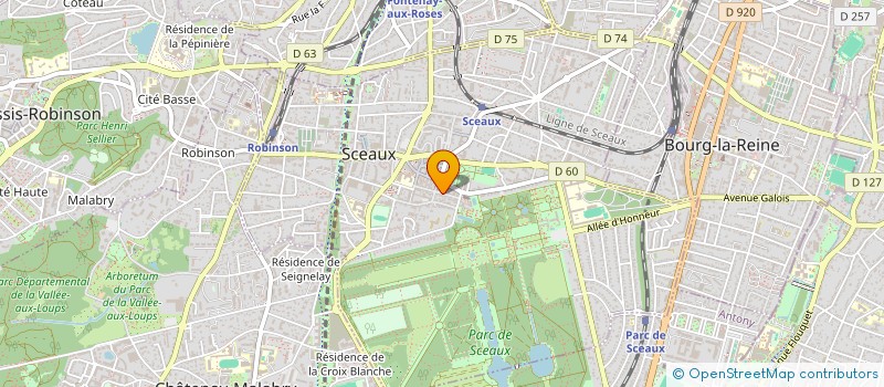 localisation de l'entreprise MONSIEUR FREDERIC GUIRAL à SCEAUX