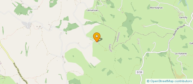 localisation de l'entreprise MONSIEUR FREDERIC GUIRAL  GABRIAC