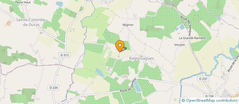 localisation de l'entreprise MONSIEUR FREDERIC GUIRAUD  BOURGOUGNAGUE