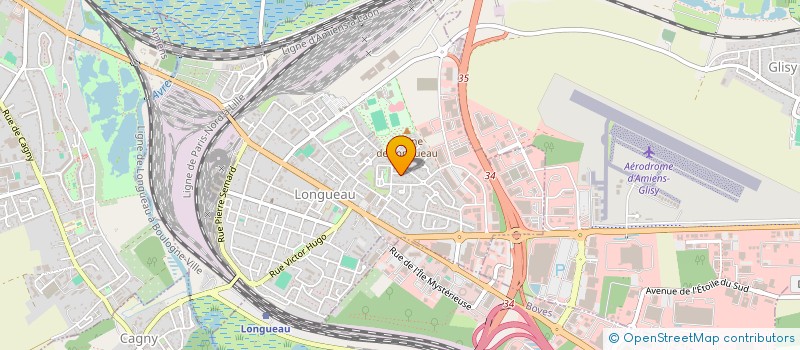 localisation de l'entreprise MONSIEUR FREDERIC GUIRAUT  LONGUEAU