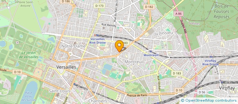 localisation de l'entreprise MONSIEUR FREDERIC GUITTARD à VERSAILLES