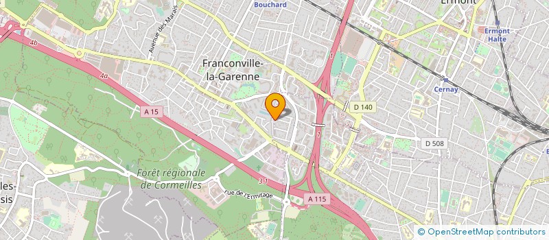 localisation de l'entreprise MONSIEUR FREDERIC GUIYOULE  SANNOIS