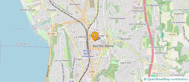 localisation de l'entreprise MONSIEUR FREDERIC GUYARD à AIX-LES-BAINS