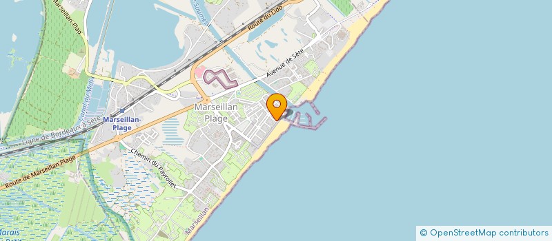 localisation de l'entreprise MONSIEUR FREDERIC GUYENET à MARSEILLAN