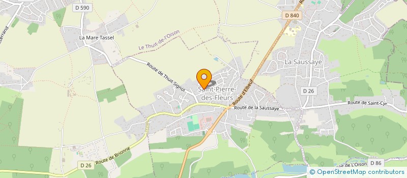 localisation de l'entreprise MONSIEUR FREDERIC GUYOMARC'H  SAINT-PIERRE-DES-FLEURS