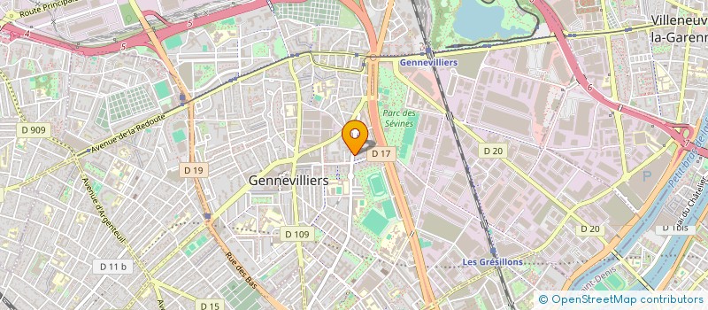 localisation de l'entreprise MONSIEUR FREDERIC GUYON à GENNEVILLIERS