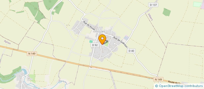 localisation de l'entreprise MONSIEUR FREDERIC GUYON  FROZES