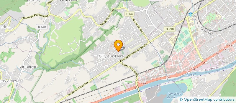 localisation de l'entreprise MONSIEUR FREDERIC GUZZO  GILLY-SUR-ISERE