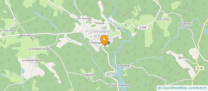 localisation de l'entreprise MONSIEUR FREDERIC HAHN à CHAMPAGNAC-LA-NOAILLE