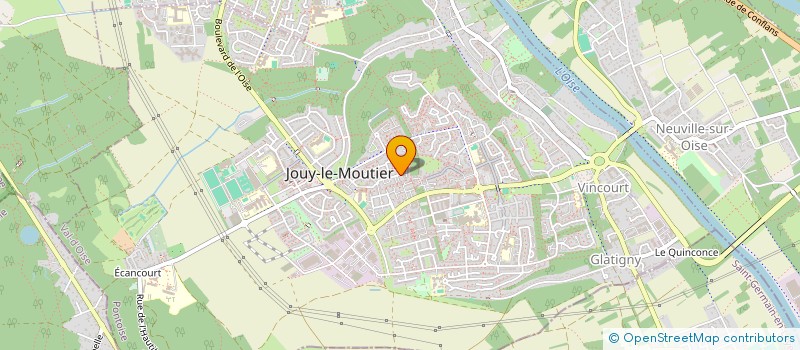 localisation de l'entreprise MONSIEUR FREDERIC HALBGEWACHS  JOUY-LE-MOUTIER