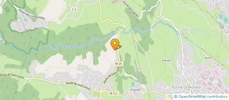 localisation de l'entreprise MONSIEUR FREDERIC HALLEUX  SAINT-ETIENNE