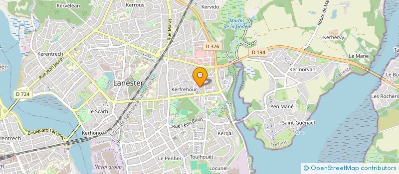 localisation de l'entreprise MONSIEUR FREDERIC HAMARD  LANESTER