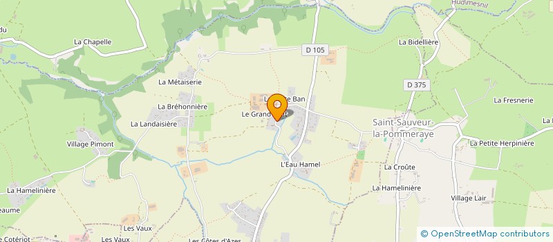 localisation de l'entreprise MONSIEUR FREDERIC HAMELIN  SAINT-JEAN-DES-CHAMPS