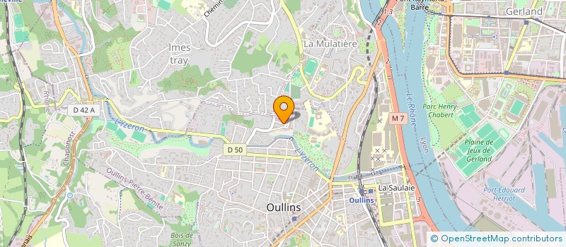 localisation de l'entreprise MONSIEUR FREDERIC HART  OULLINS-PIERRE-BENITE