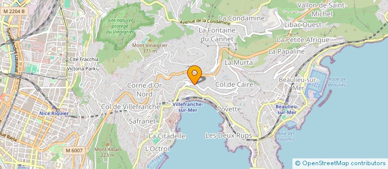 localisation de l'entreprise MONSIEUR FREDERIC HATTEMBERG à VILLEFRANCHE-SUR-MER