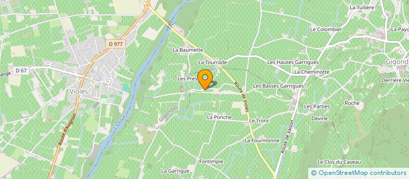 localisation de l'entreprise MONSIEUR FREDERIC HAUT  VACQUEYRAS