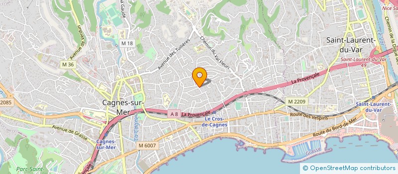 localisation de l'entreprise MONSIEUR FREDERIC HECK à CAGNES-SUR-MER