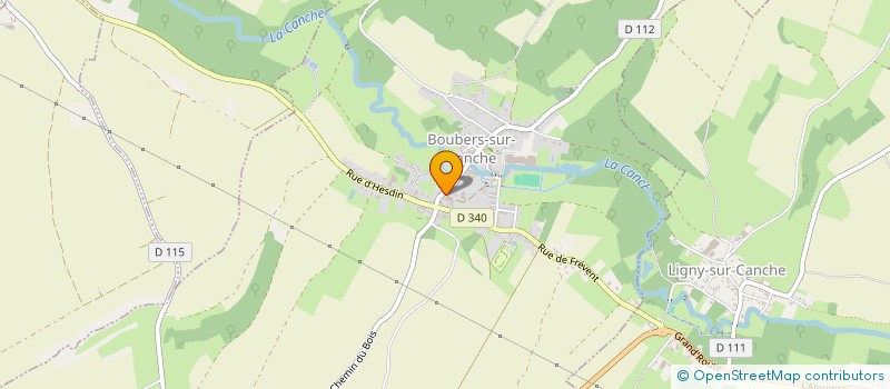 localisation de l'entreprise MONSIEUR FREDERIC HEDIN à BOUBERS-SUR-CANCHE