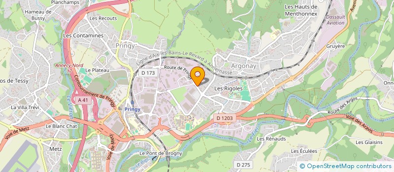 localisation de l'entreprise MONSIEUR FREDERIC HELUWAERT à EPAGNY METZ-TESSY