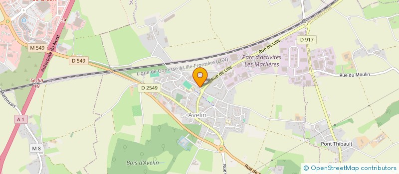localisation de l'entreprise MONSIEUR FREDERIC HEMELSDAEL à AVELIN