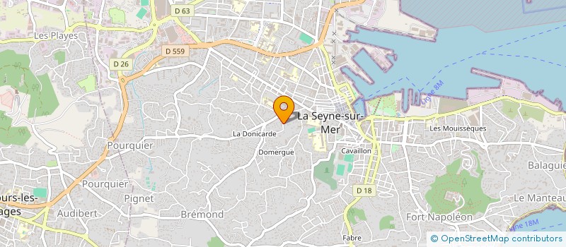 localisation de l'entreprise MONSIEUR FREDERIC HEMERY à LA SEYNE-SUR-MER