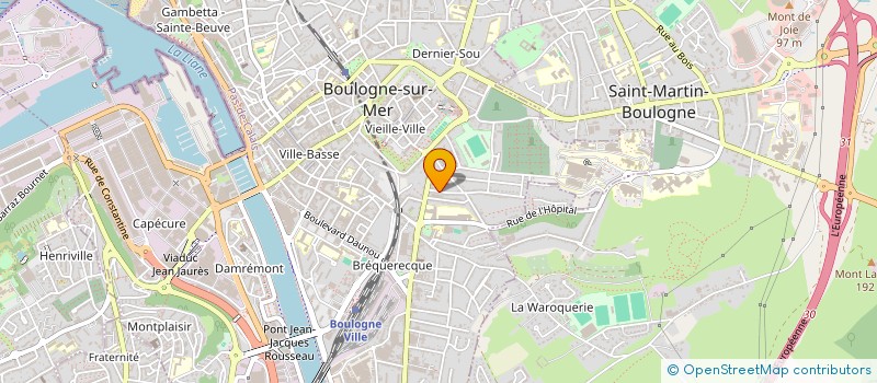 localisation de l'entreprise MONSIEUR FREDERIC HENNEL à BOULOGNE-SUR-MER