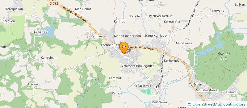 localisation de l'entreprise MONSIEUR FREDERIC HENRIO à SAINT-EVARZEC