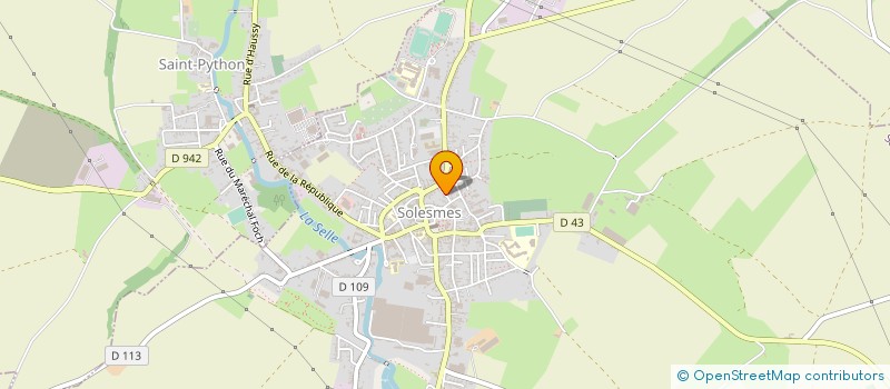 localisation de l'entreprise MONSIEUR FREDERIC HENRY à SOLESMES