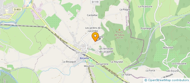 localisation de l'entreprise MONSIEUR FREDERIC HENRY  SAINT-MICHEL-DE-BANNIERES