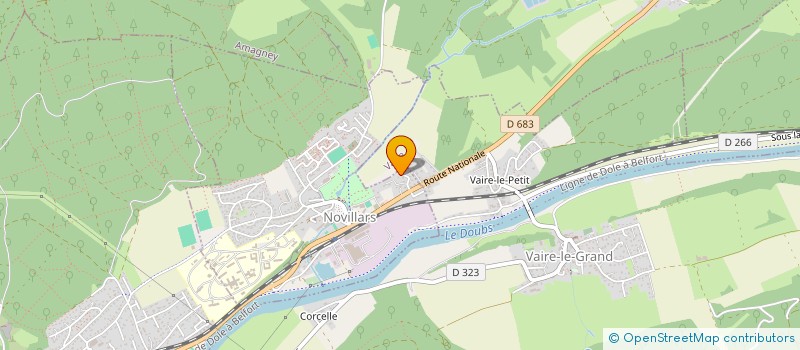 localisation de l'entreprise MONSIEUR FREDERIC HERGOTT  NOVILLARS