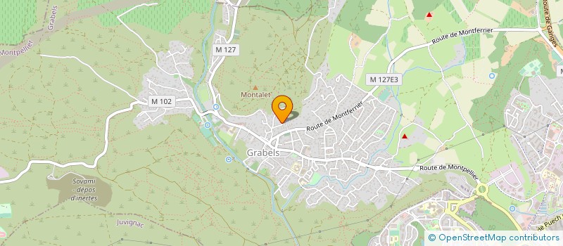 localisation de l'entreprise MONSIEUR FREDERIC HERICHER  GRABELS