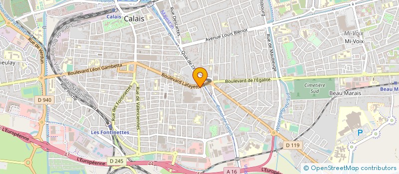 localisation de l'entreprise MONSIEUR FREDERIC HERMEL  CALAIS