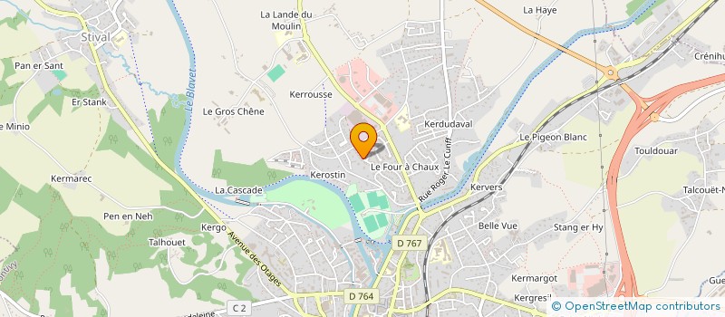 localisation de l'entreprise MONSIEUR FREDERIC HERVO  PONTIVY