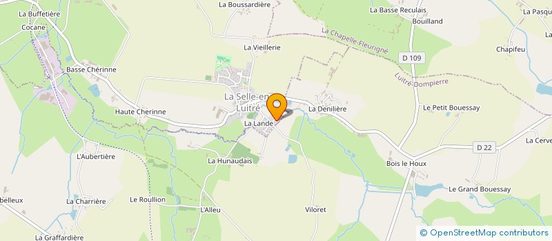 localisation de l'entreprise MONSIEUR FREDERIC HEUDES  LA SELLE-EN-LUITRE