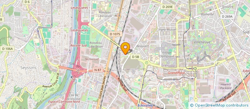 localisation de l'entreprise MONSIEUR FREDERIC HILAIRE à VOIRON