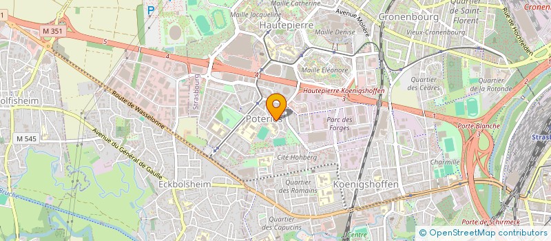 localisation de l'entreprise MONSIEUR FREDERIC HIRN à STRASBOURG