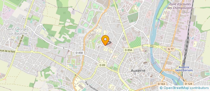 localisation de l'entreprise MONSIEUR FREDERIC HIRSCH à AUXERRE